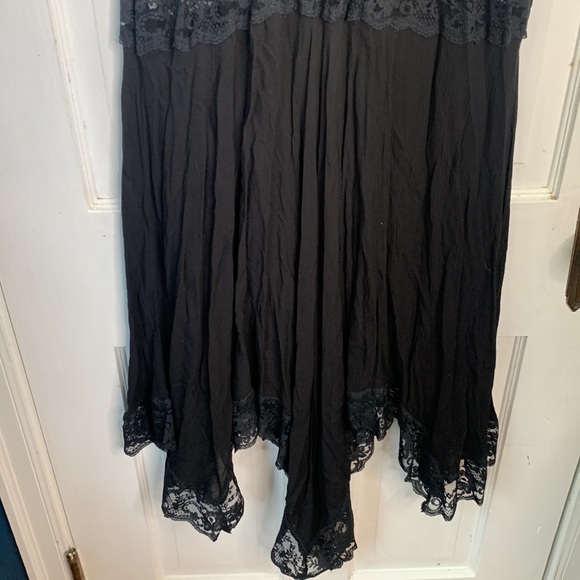 Free People Intimately Go Lightly Slip Lace Dress in Black W-624 Sz XS - Picture 5 of 10